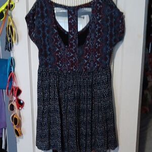 Free People Sundown Babydoll Mini Dress